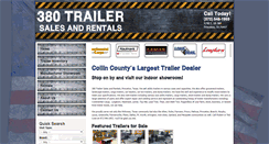 Desktop Screenshot of 380trailers.com